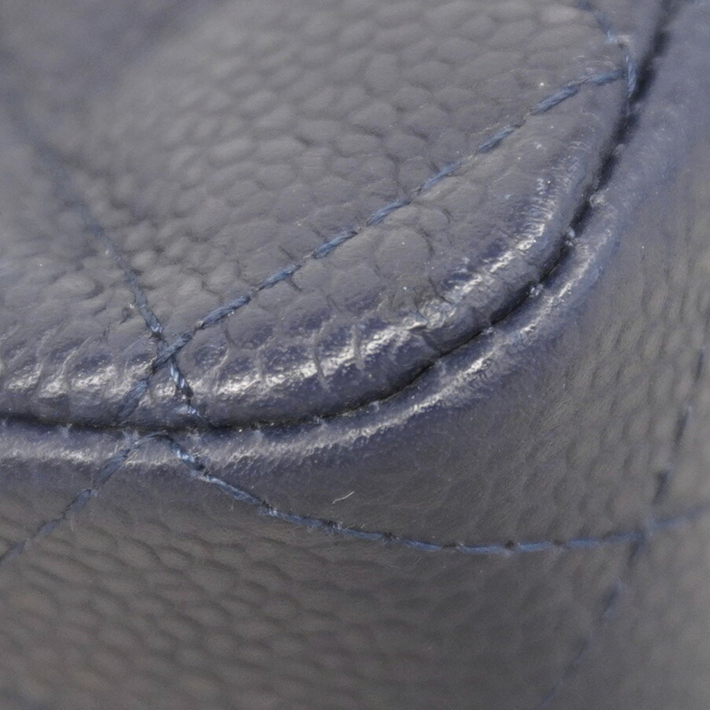 Chanel Navy Grained Calfskin Shoulder Bag (Pre-Owned)