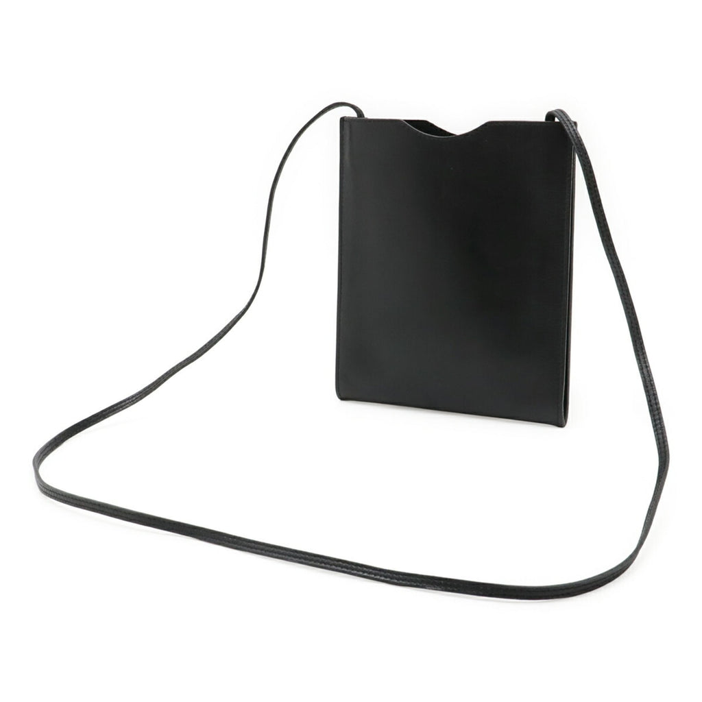 Hermes Onimaitou Black Leather Pochette Shoulder Bag (Pre-Owned)