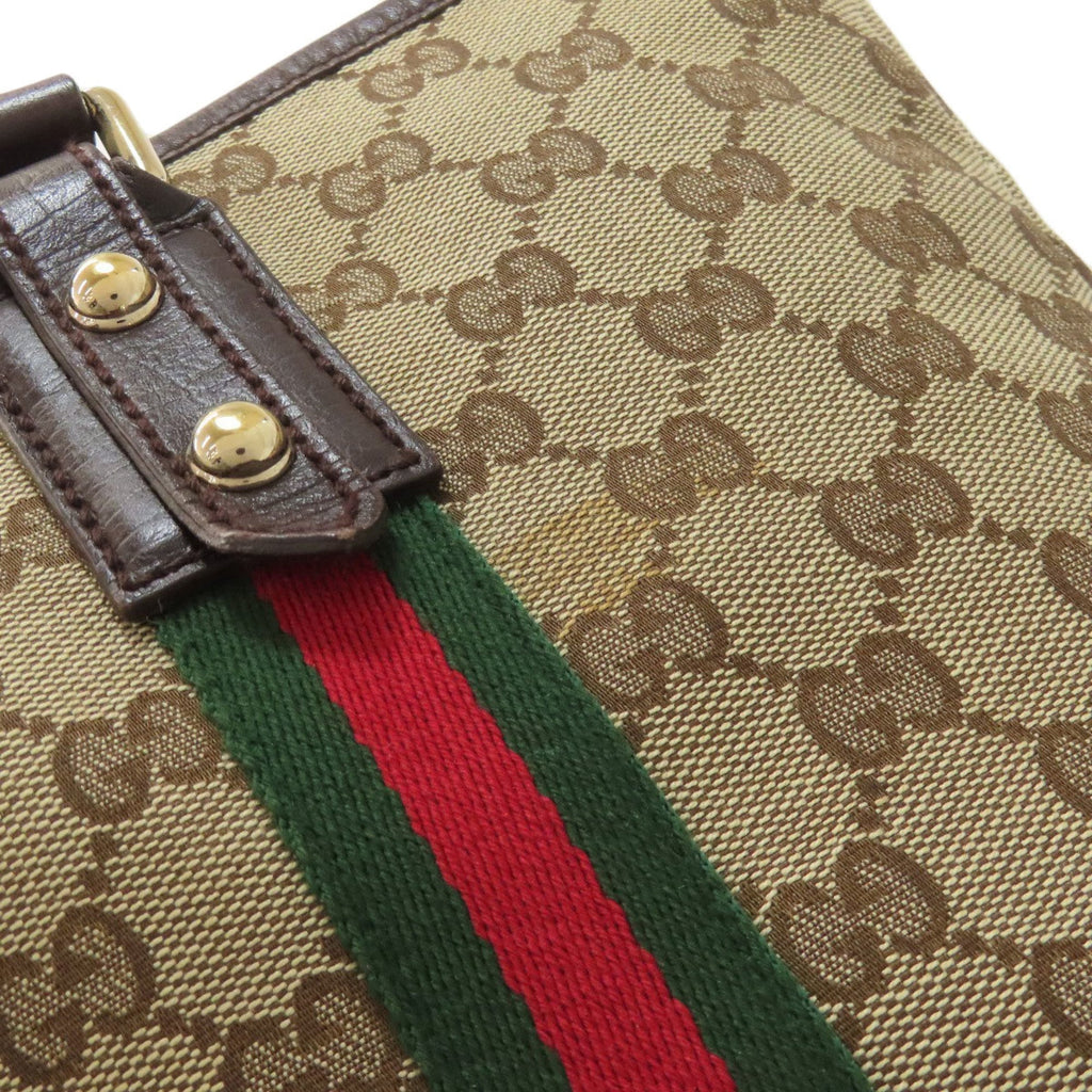 Gucci Brown Canvas Tote Bag (Pre-Owned)