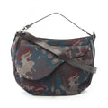 Christian Dior Brown Green Multi-Color Canvas Leather Shoulder Bag (Pre-Owned)