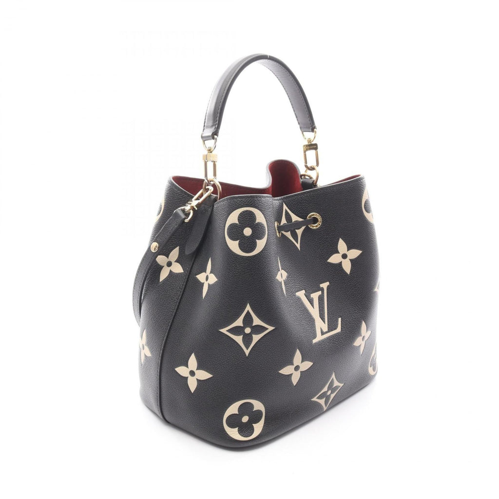 Louis Vuitton Beige Black Monogram Empreinte Handbag (Pre-Owned)