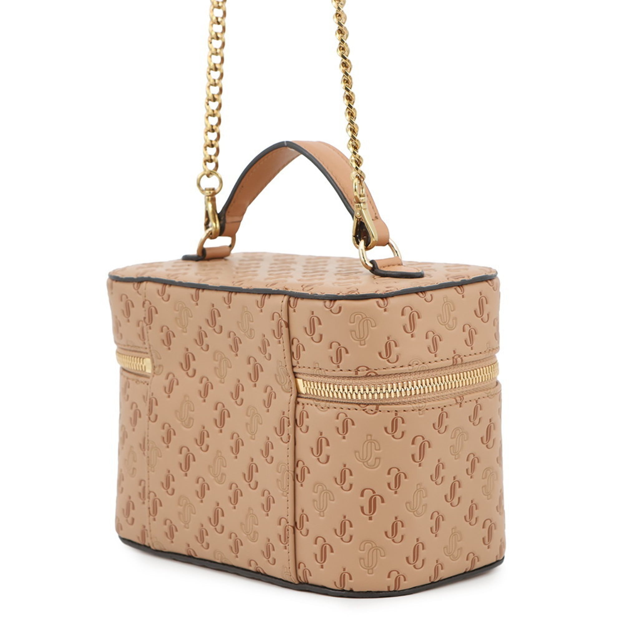 Jimmy Choo Beige Leather Handbag Vanity Bag (Pre-Owned)