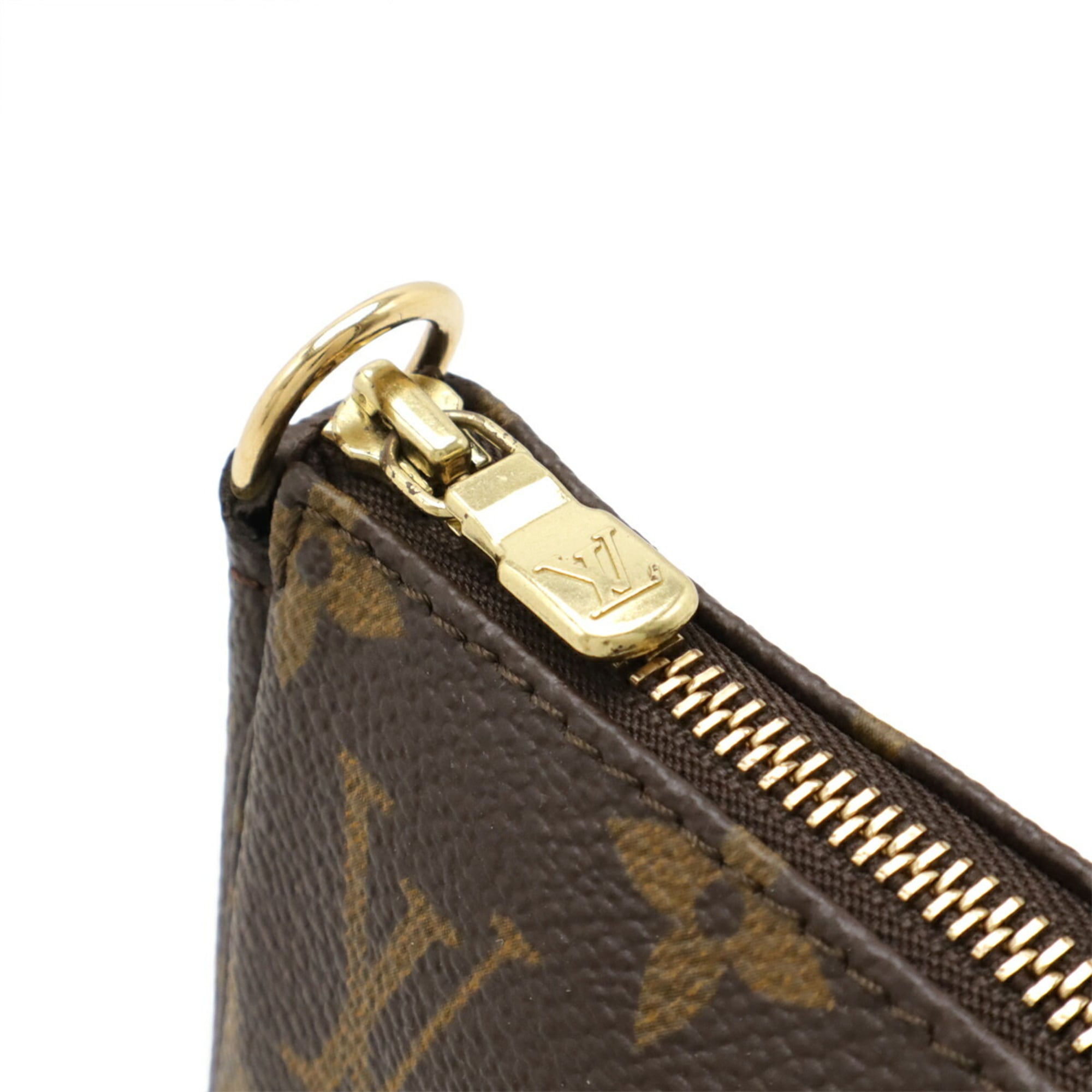 Louis Vuitton Brown Monogram Canvas Handbag Pochette (Pre-Owned)