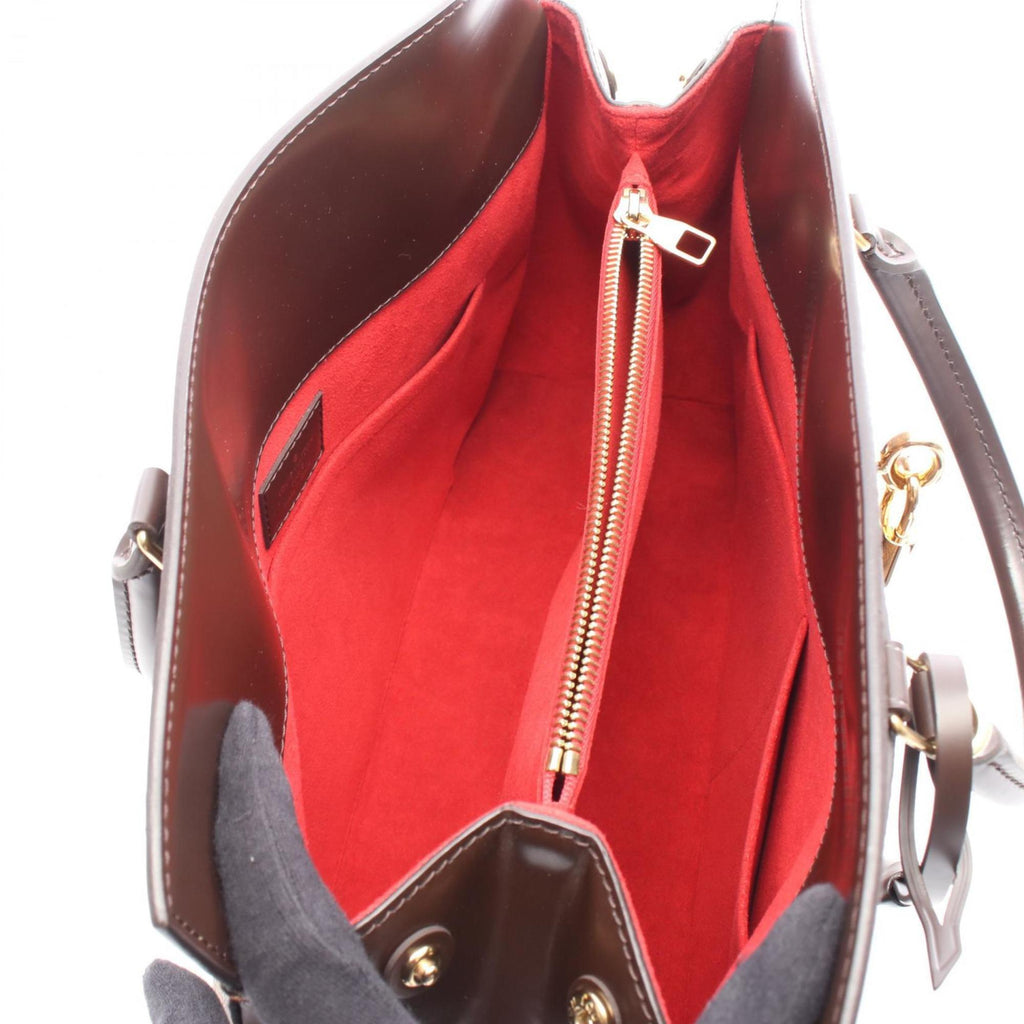 Louis Vuitton Brown Damier Canvas Ebene Coated Canvas Leather Handbag (Pre-Owned)