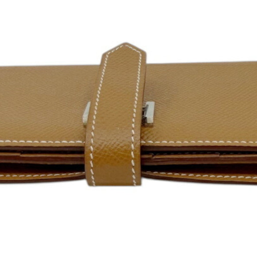 Hermes Gold Epsom Leather Long Wallet (Bi-Fold) (Pre-Owned)