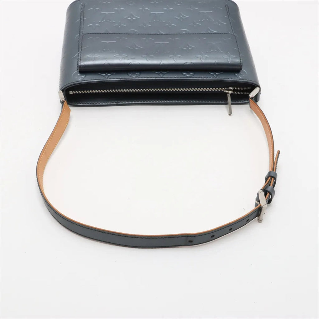 Louis Vuitton Blue Leather Shoulder Bag (Pre-Owned)