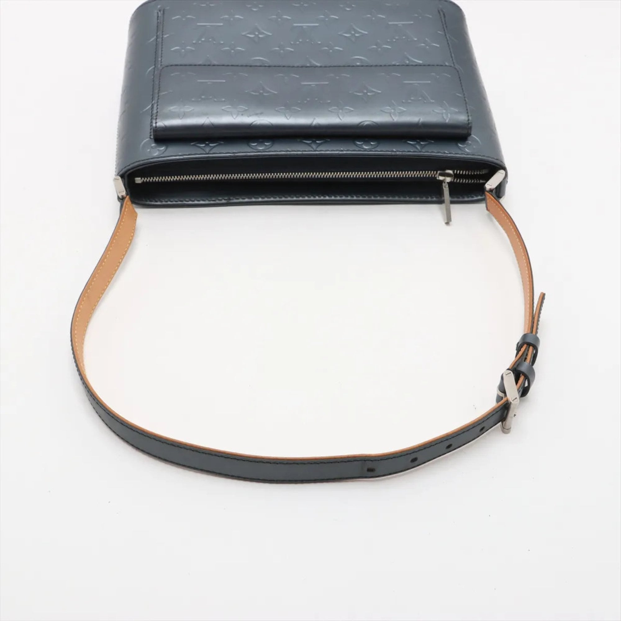 Louis Vuitton Blue Leather Shoulder Bag (Pre-Owned)