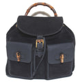 Gucci Navy Suede Leather Backpack (Pre-Owned)