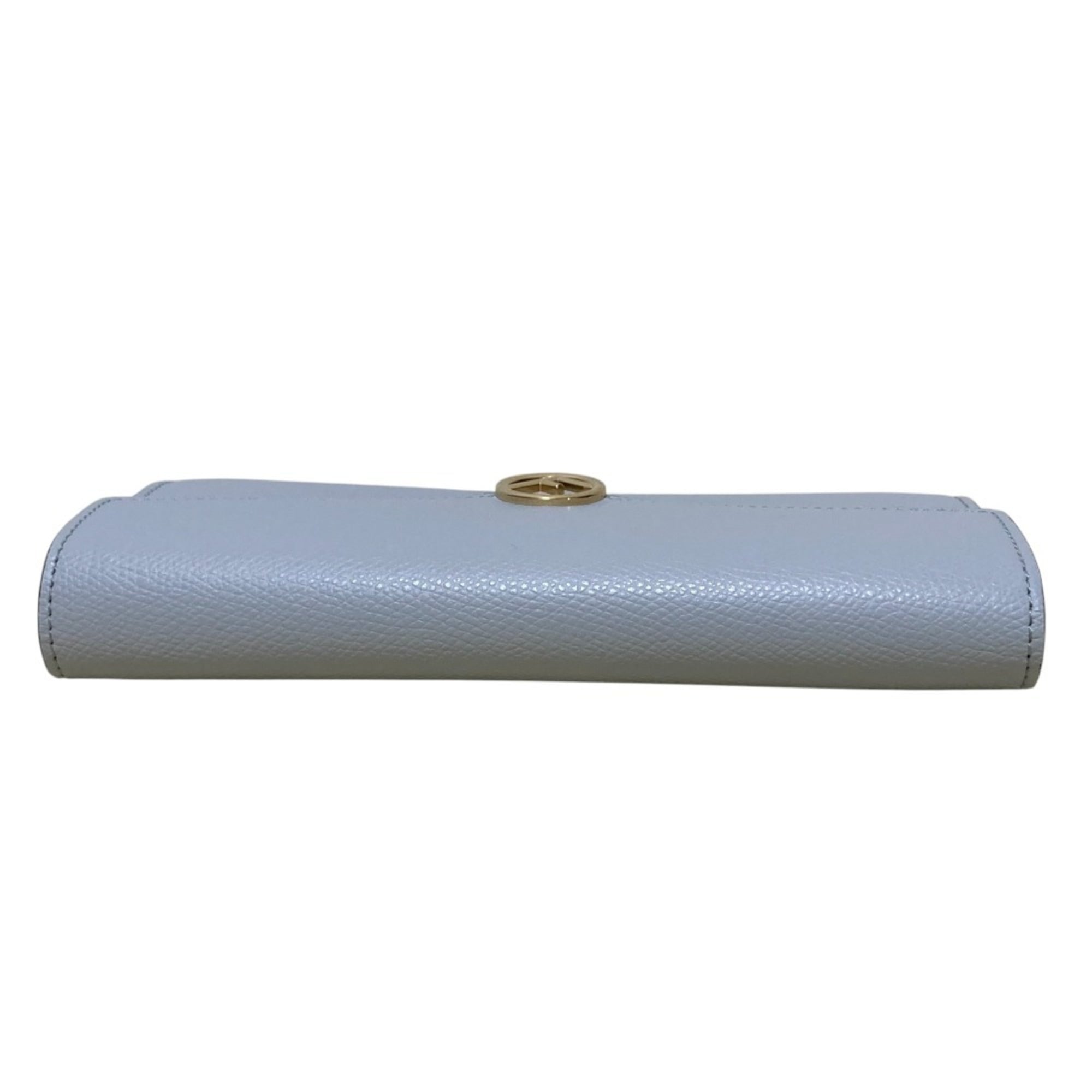 Fendi Light Gray Long Wallet (Bi-Fold) (Pre-Owned)