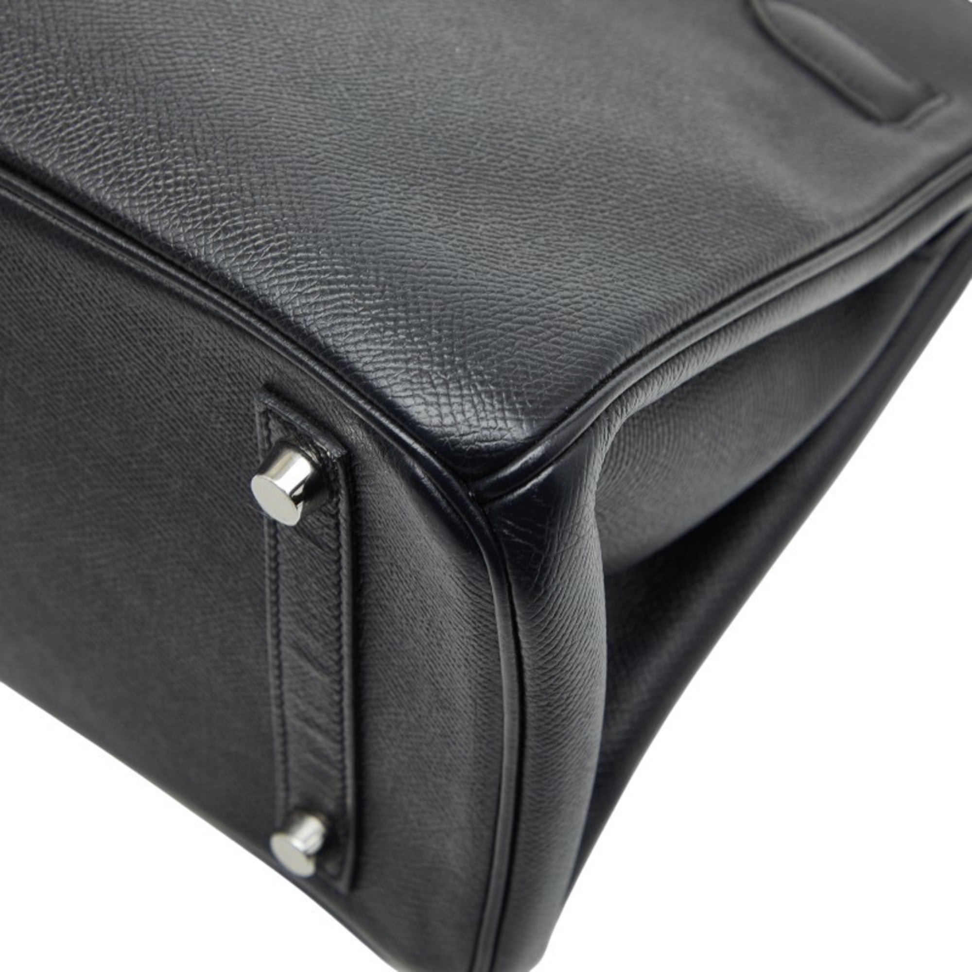 Hermes Black Epsom Leather Handbag (Pre-Owned)