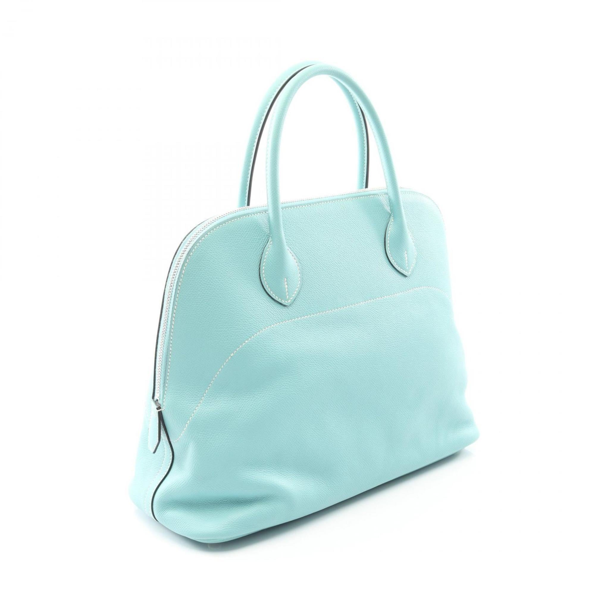 Hermes Blue Epsom Leather Handbag (Pre-Owned)