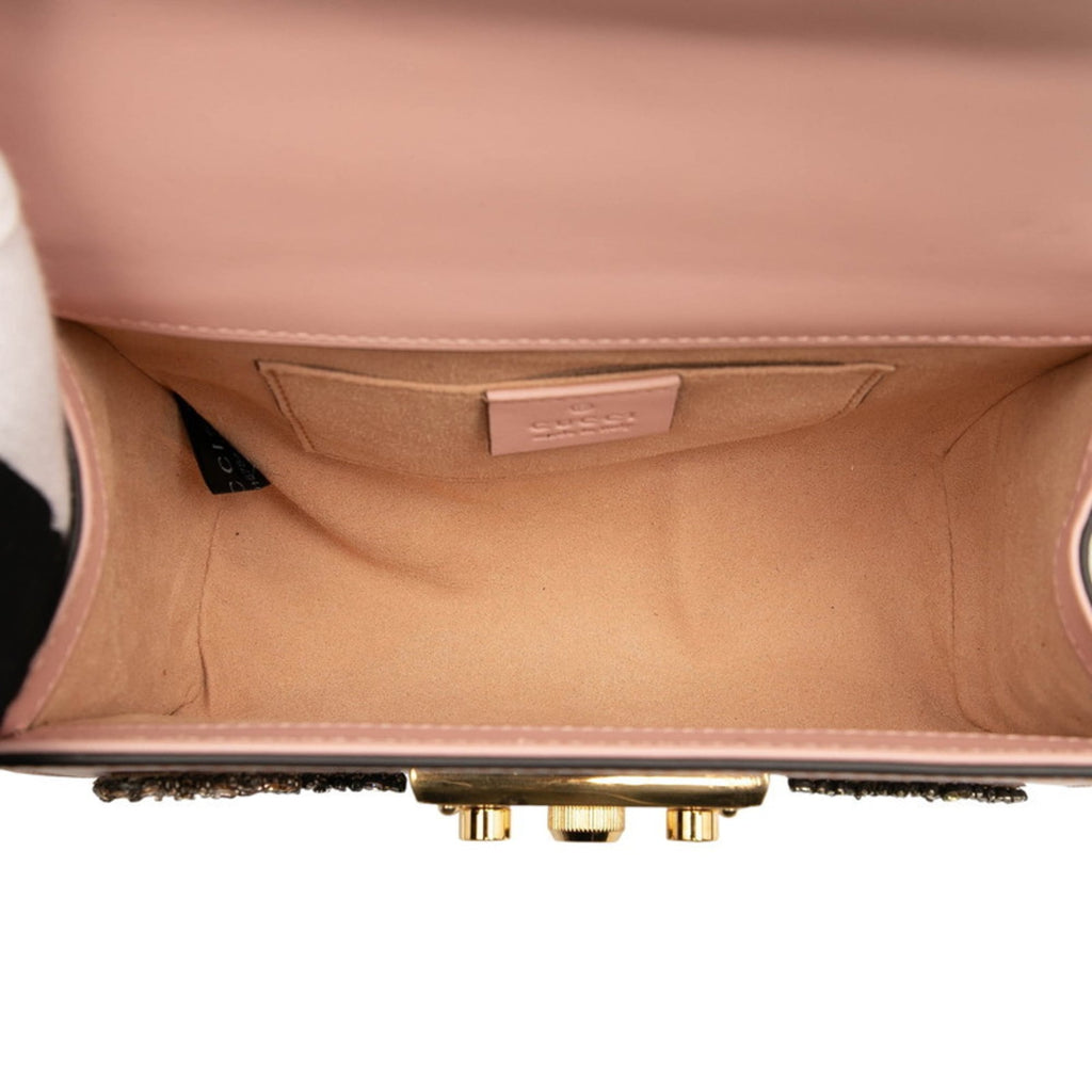 Gucci Pink Leather Shoulder Bag (Pre-Owned)