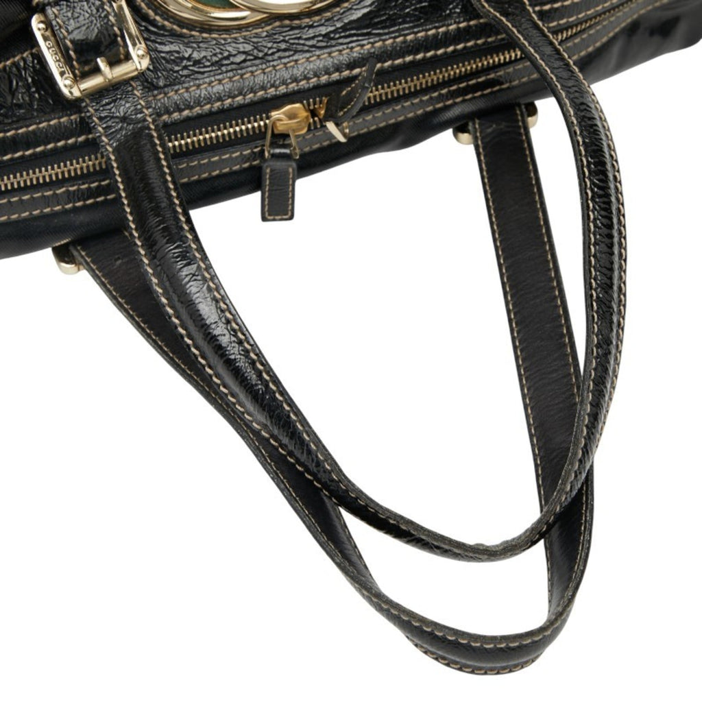 Gucci Black Leather Tote Bag (Pre-Owned)