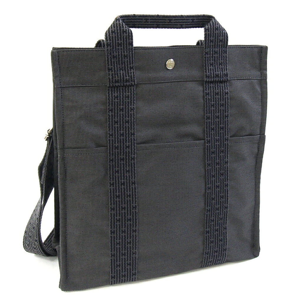 Hermes Gray Canvas Backpack (Pre-Owned)