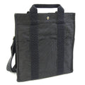 Hermes Gray Canvas Backpack (Pre-Owned)