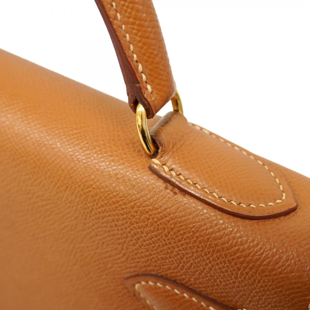 Hermes Gold Courchevel Leather Handbag (Pre-Owned)