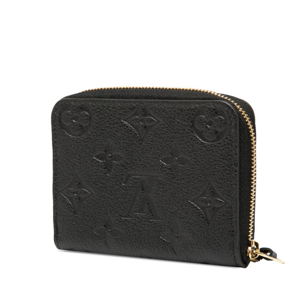 Louis Vuitton Black Noir Leather Coin Purse/Coin Case (Pre-Owned)