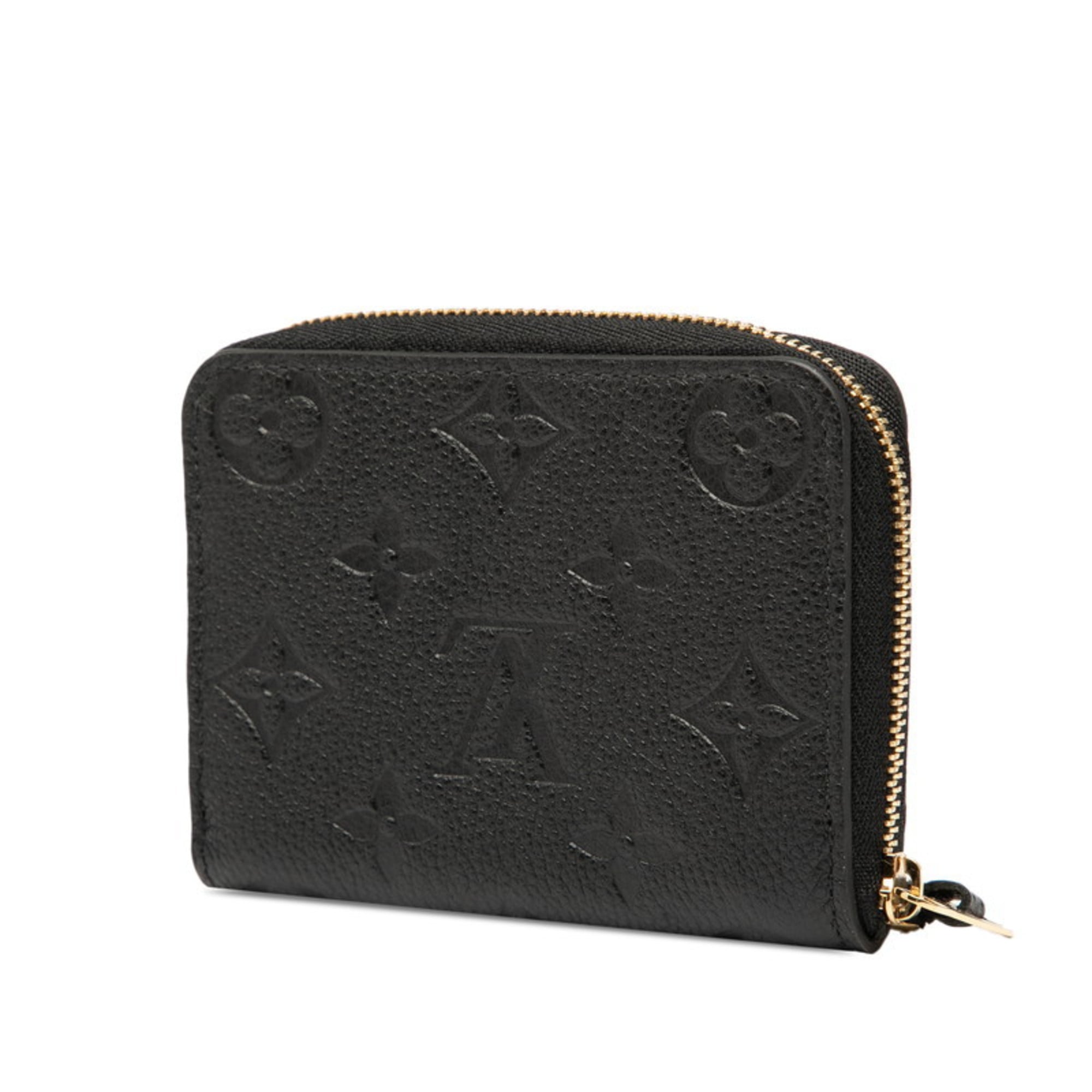 Louis Vuitton Black Noir Leather Coin Purse/Coin Case (Pre-Owned)