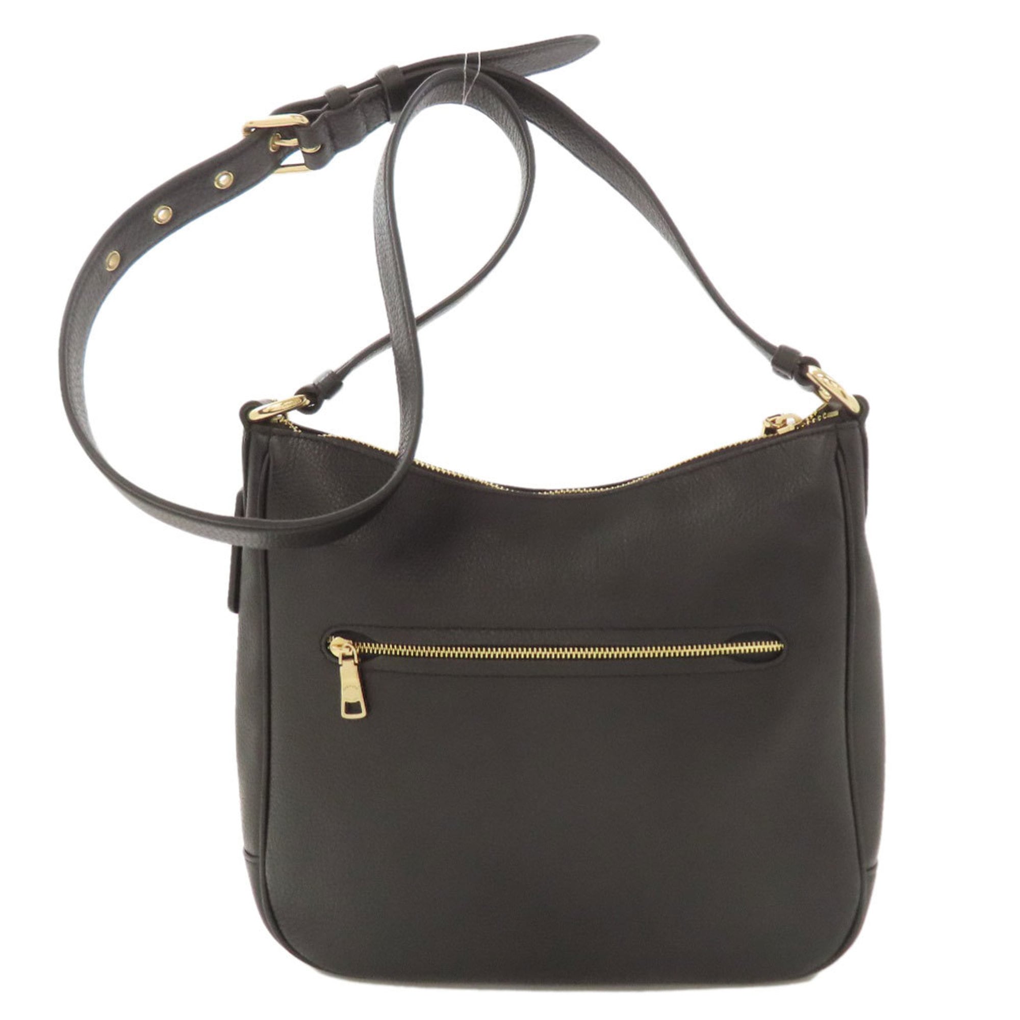 Coach Black Leather Shoulder Bag (Pre-Owned)