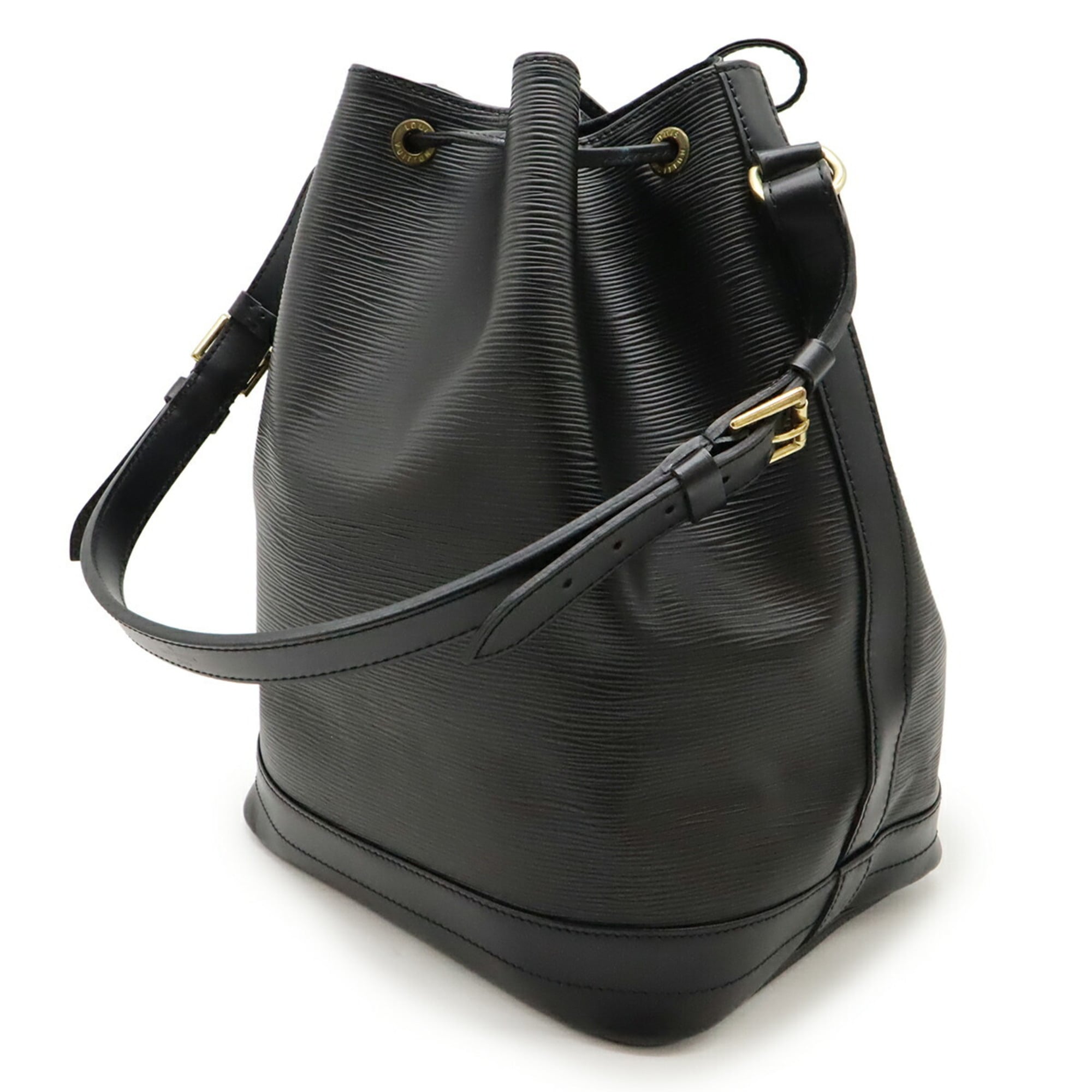 Louis Vuitton Black Noir Epi Leather Shoulder Bag (Pre-Owned)