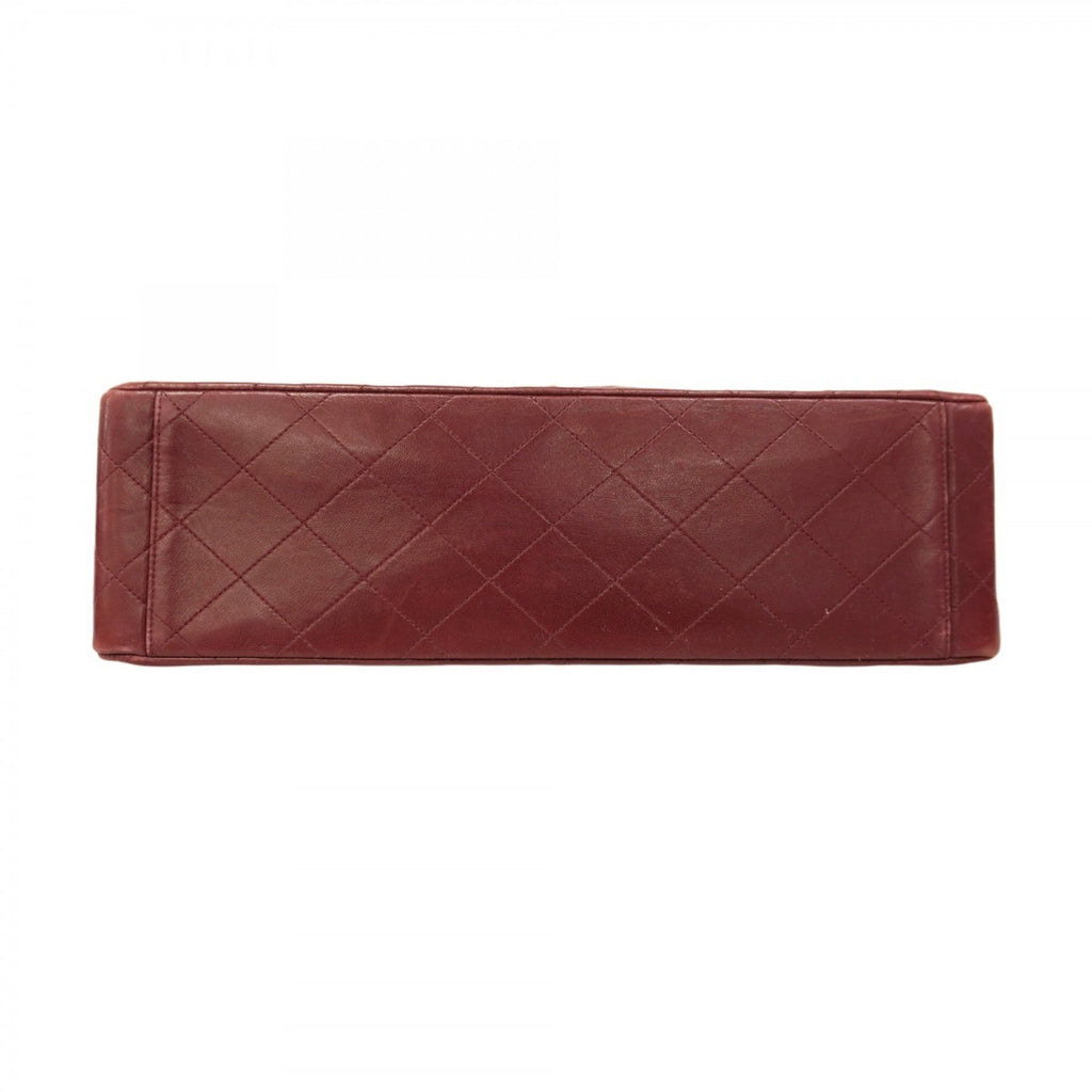 Chanel Bordeaux Leather Shoulder Bag (Pre-Owned)