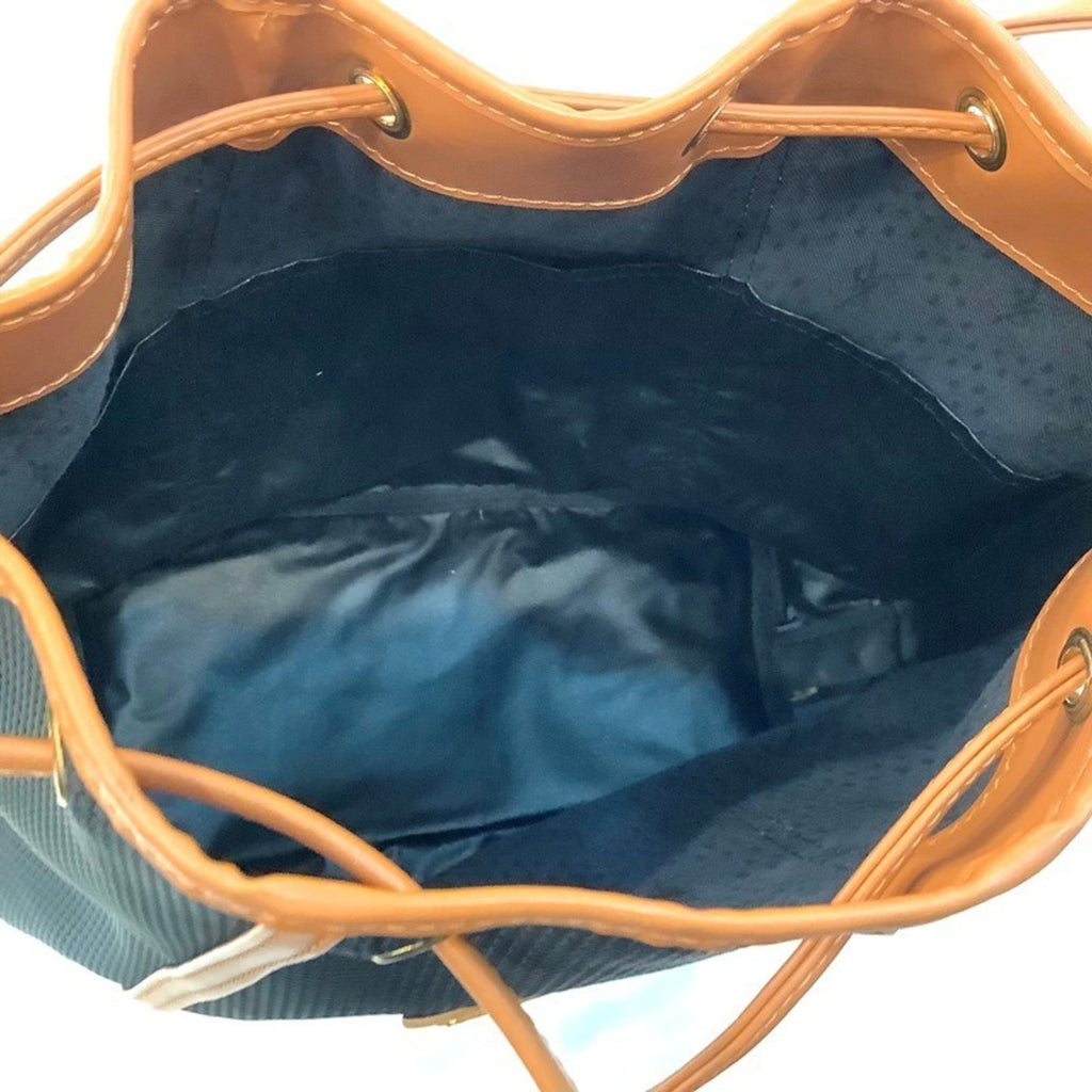 Yves Saint Laurent Black Brown Leather Shoulder Bag (Pre-Owned)