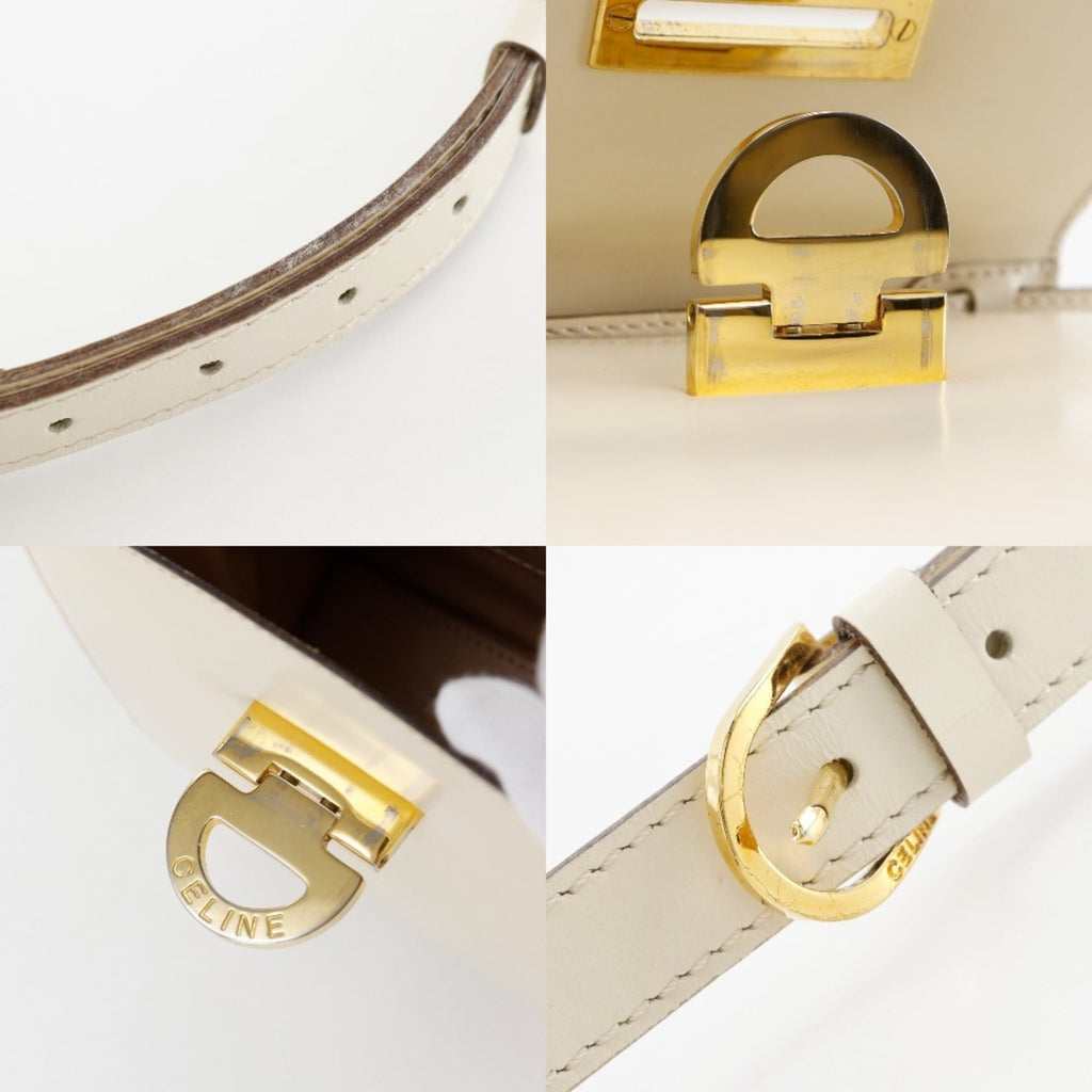 Celine White Leather Handbag (Pre-Owned)