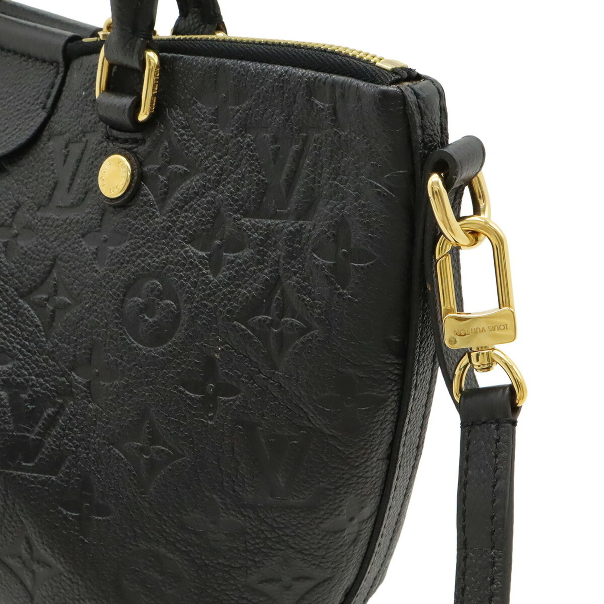 Louis Vuitton Black Noir Monogram Empreinte Handbag Shoulder Bag (Pre-Owned)