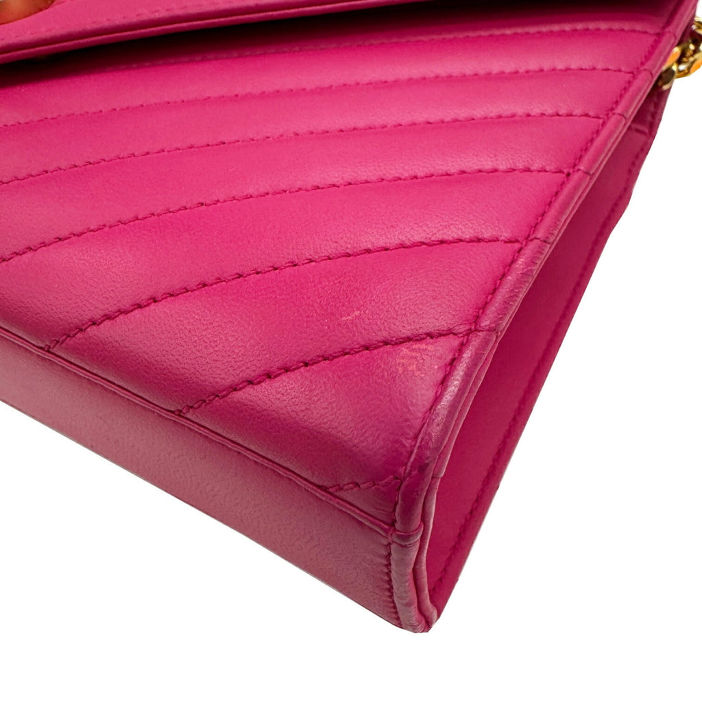 Yves Saint Laurent Pink Leather Shoulder Bag (Pre-Owned)