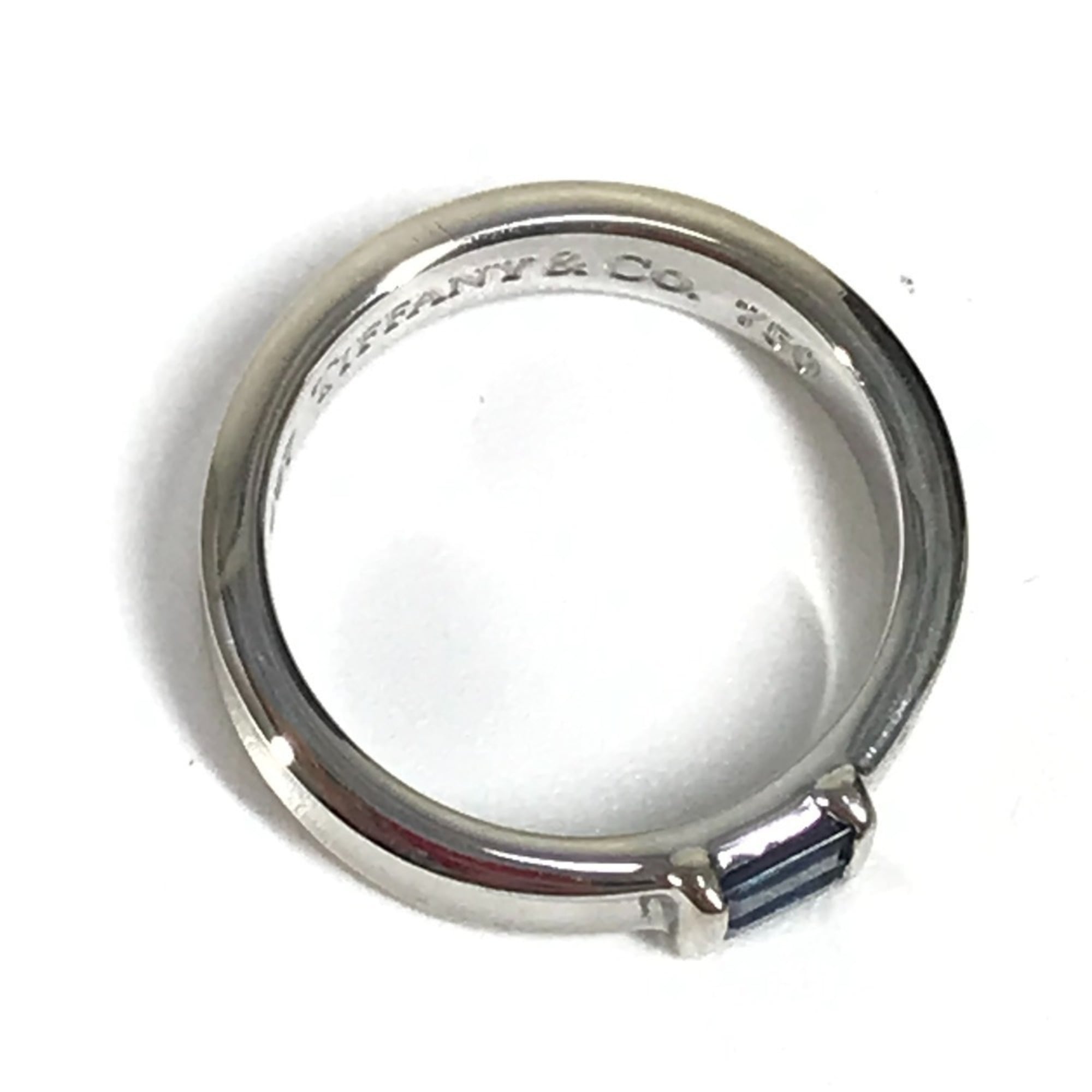 Tiffany Silver White Gold (18K) Band Ring (Pre-Owned)