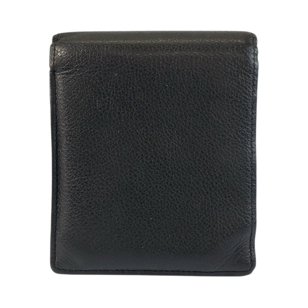 Yves Saint Laurent Black Leather Wallet (Bi-Fold) (Pre-Owned)