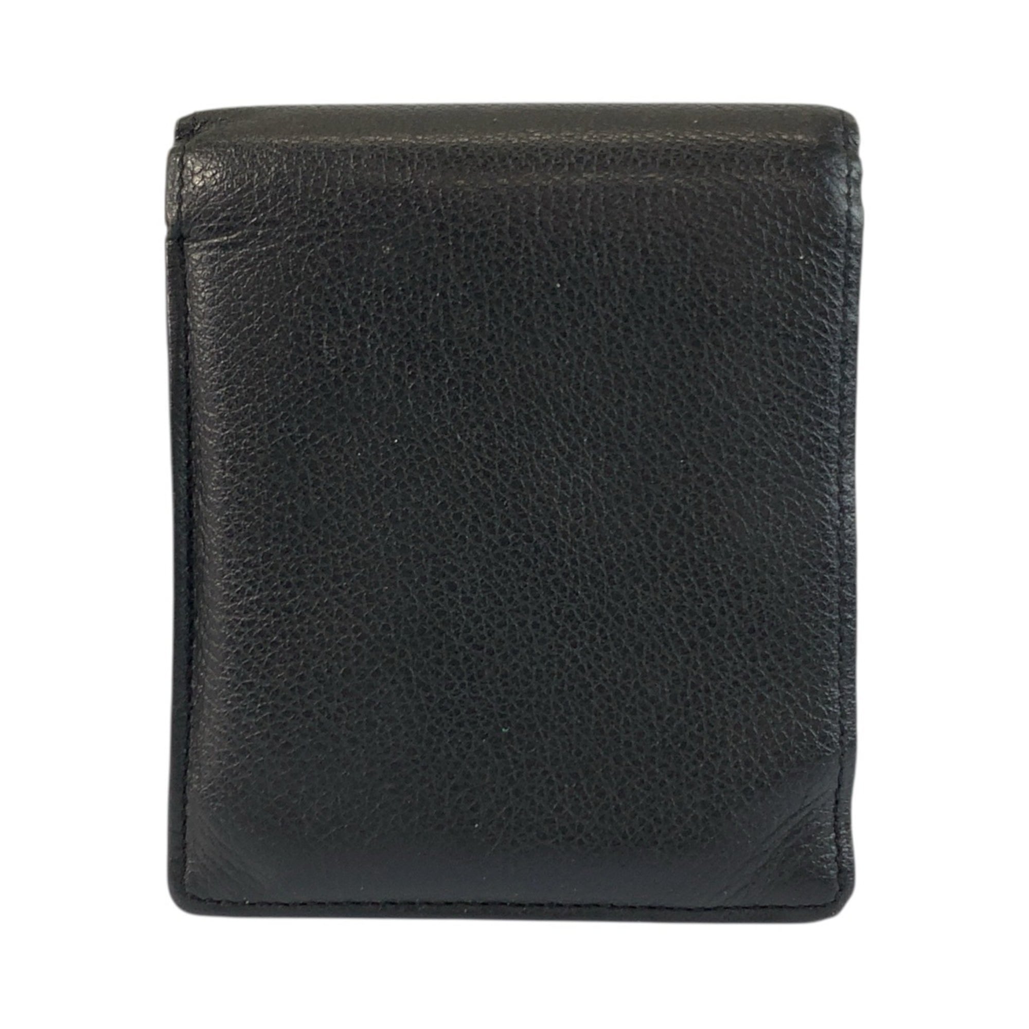Yves Saint Laurent Black Leather Wallet (Bi-Fold) (Pre-Owned)