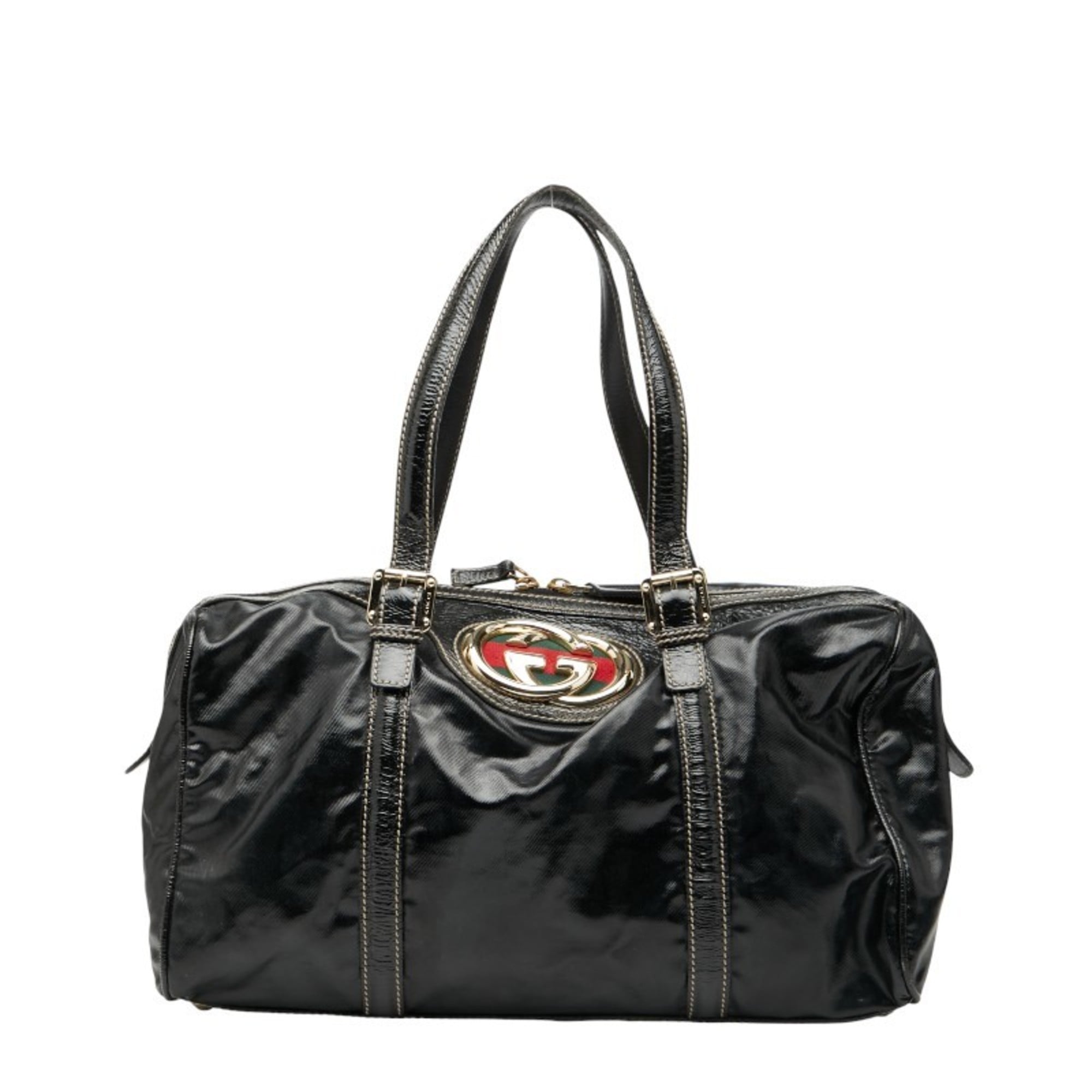 Gucci Black Leather Tote Bag (Pre-Owned)