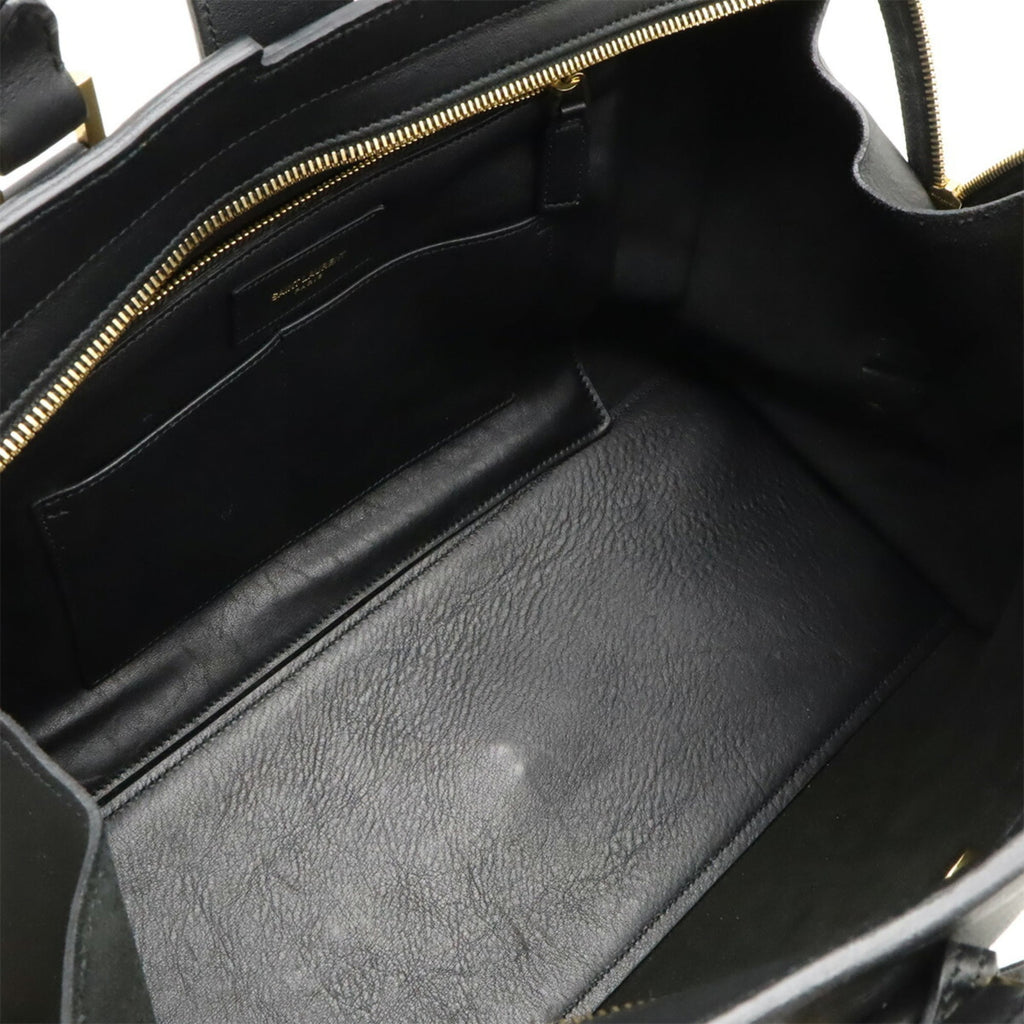 Yves Saint Laurent Black Leather Handbag (Pre-Owned)