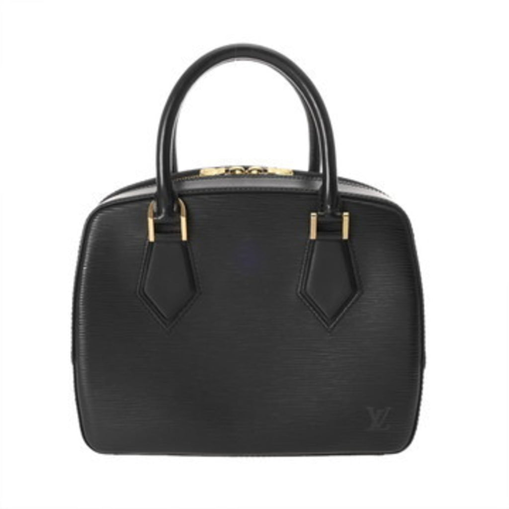 Louis Vuitton Black Leather Handbag (Pre-Owned)