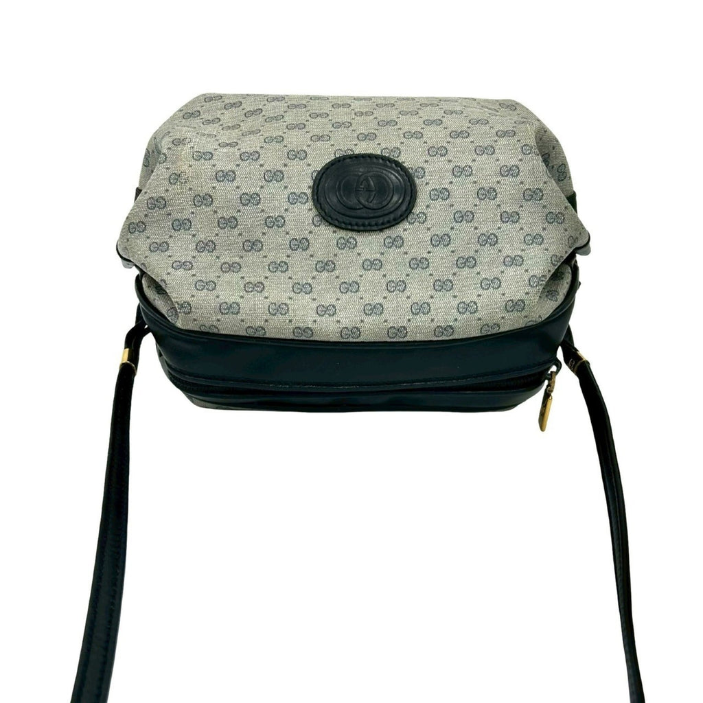 Gucci Navy Leather Pvc Pochette Shoulder Bag (Pre-Owned)