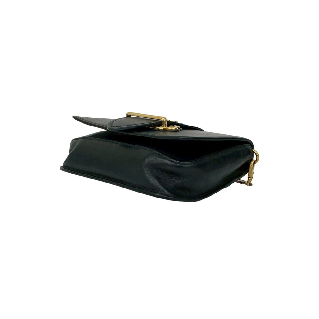 Prada Black Leather Fanny Pack Pochette Pouch Shoulder Bag (Pre-Owned)