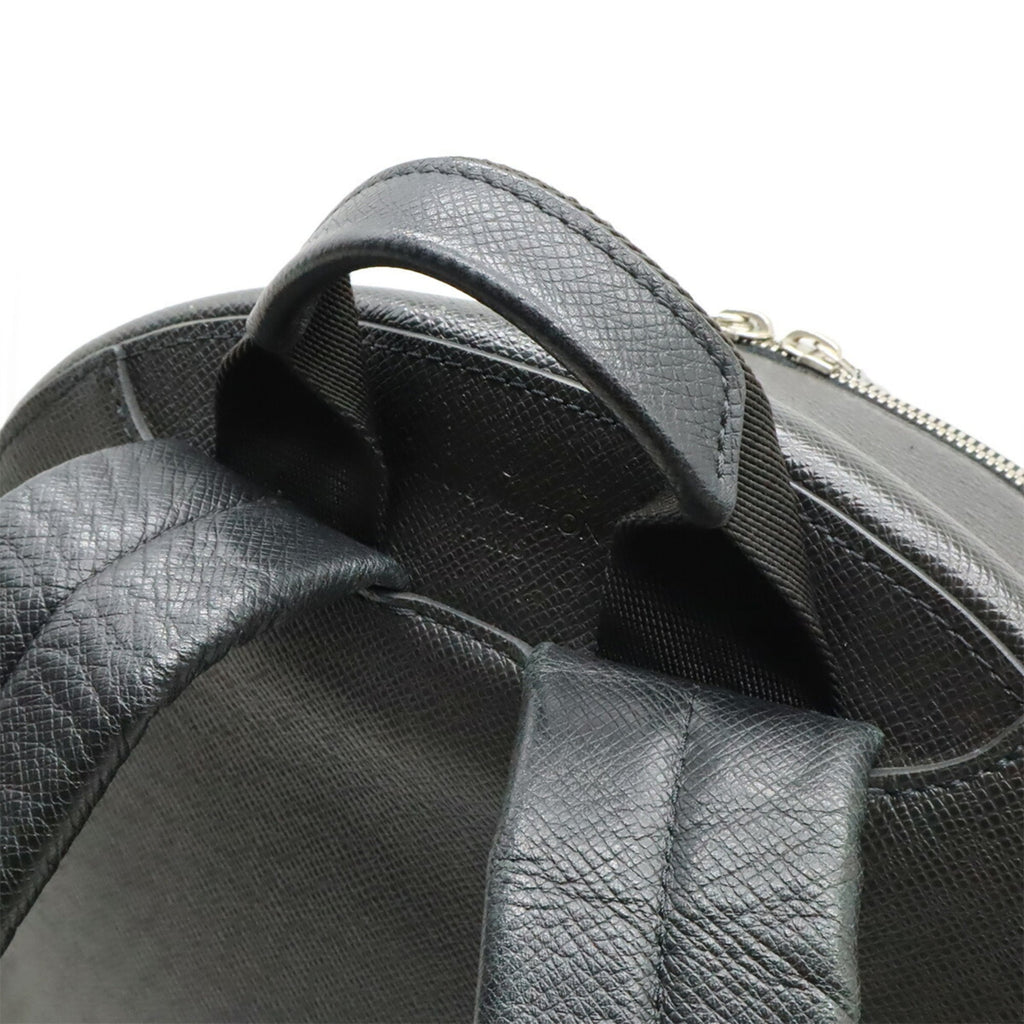 Louis Vuitton Black Noir Taiga Leather Backpack (Pre-Owned)