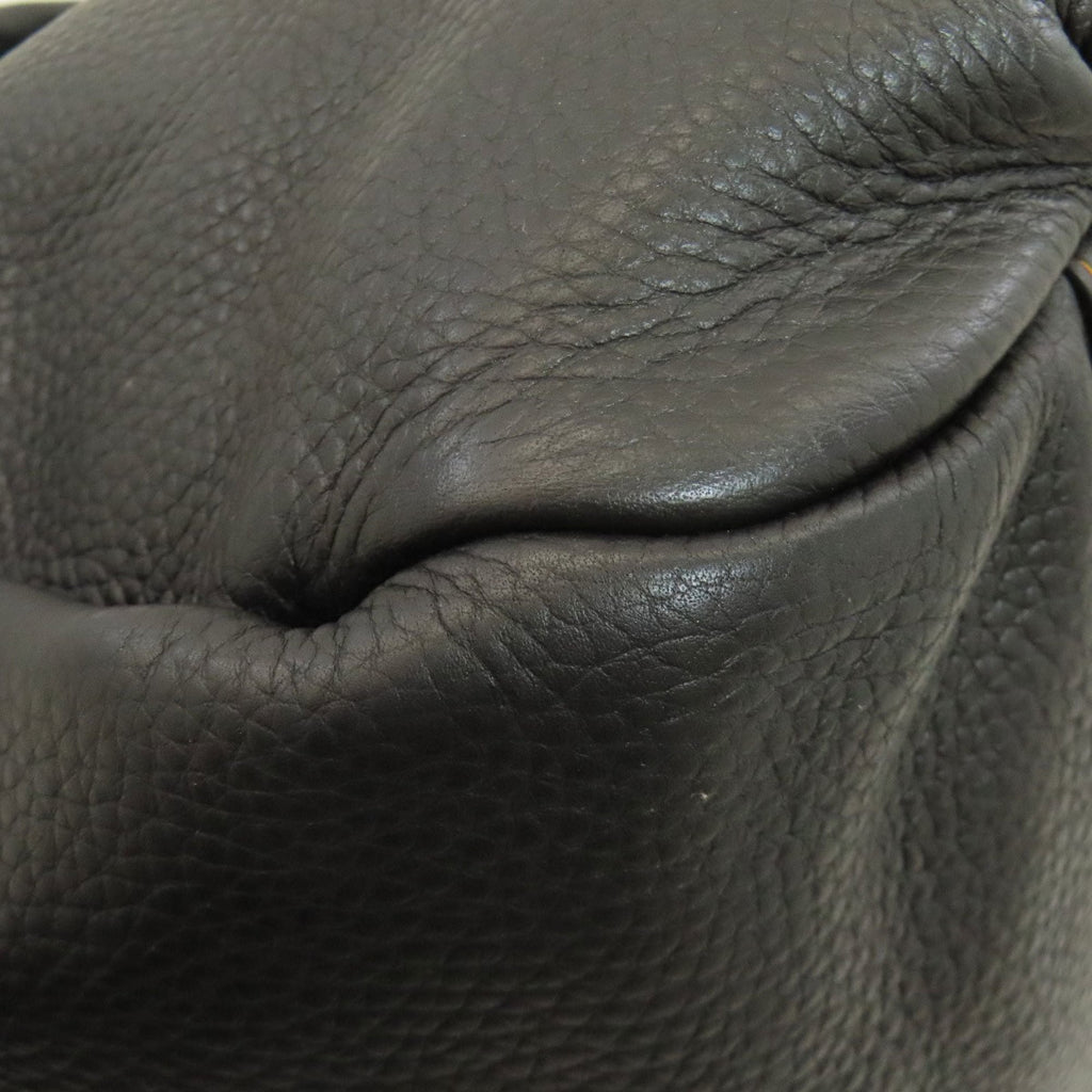 Coach Black Leather Tote Bag (Pre-Owned)