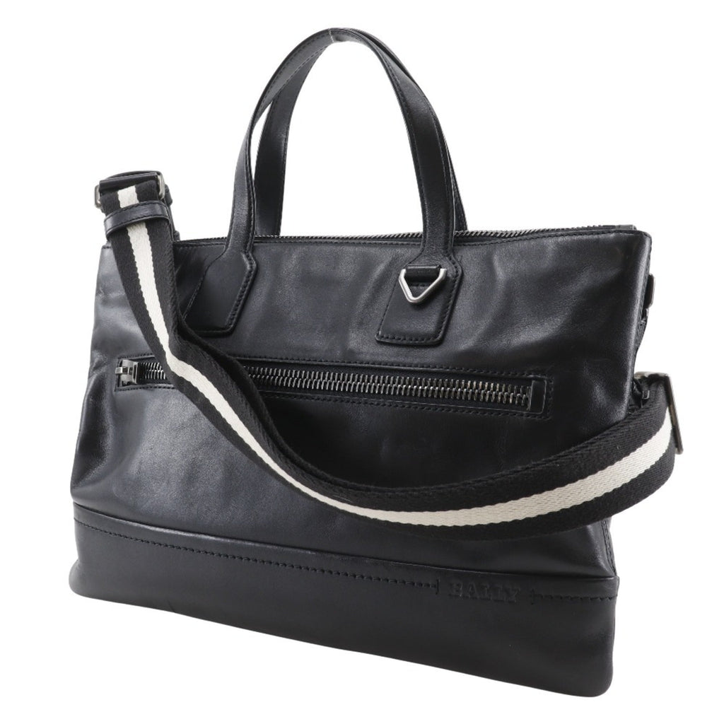 Bally Black Leather Briefcase (Pre-Owned)