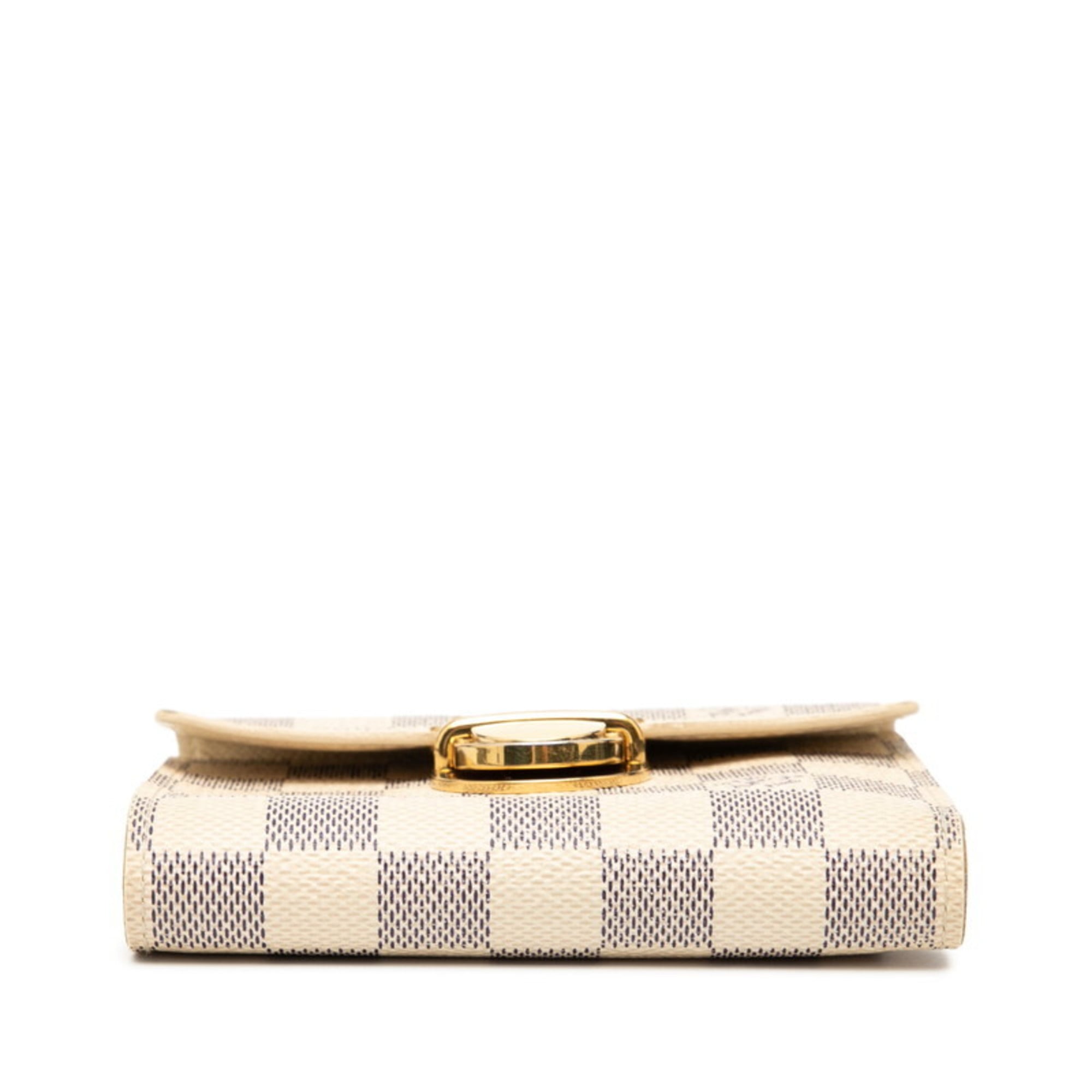 Louis Vuitton White Pvc Leather Wallet (Bi-Fold) (Pre-Owned)