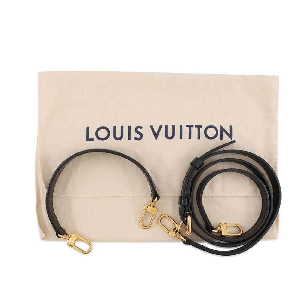 Louis Vuitton Black Noir Leather Handbag Shoulder Bag (Pre-Owned)
