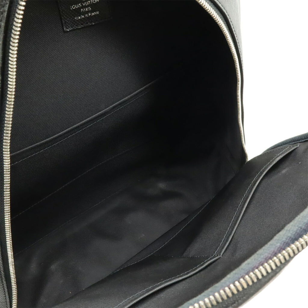 Louis Vuitton Black Noir Taiga Leather Backpack (Pre-Owned)