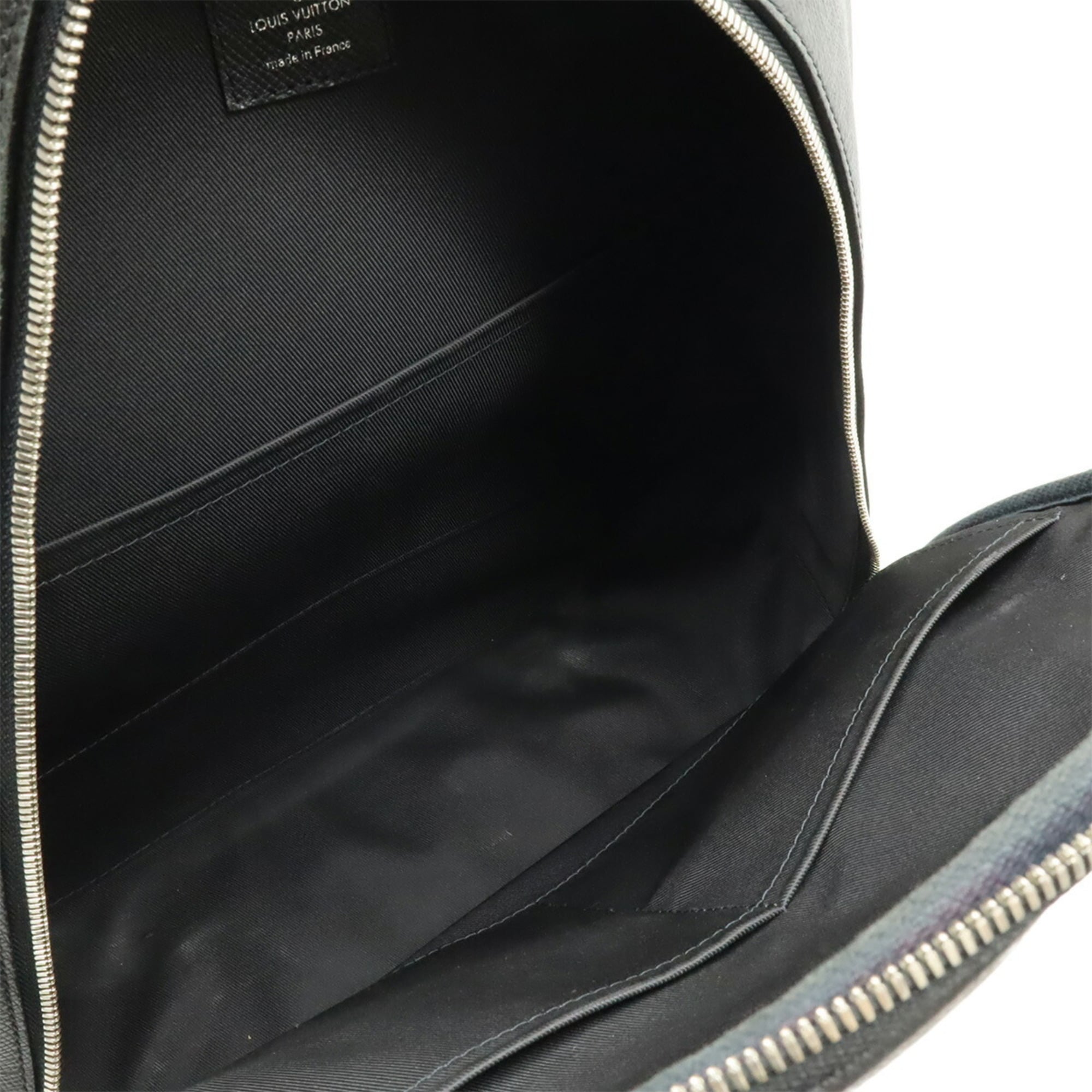 Louis Vuitton Black Noir Taiga Leather Backpack (Pre-Owned)
