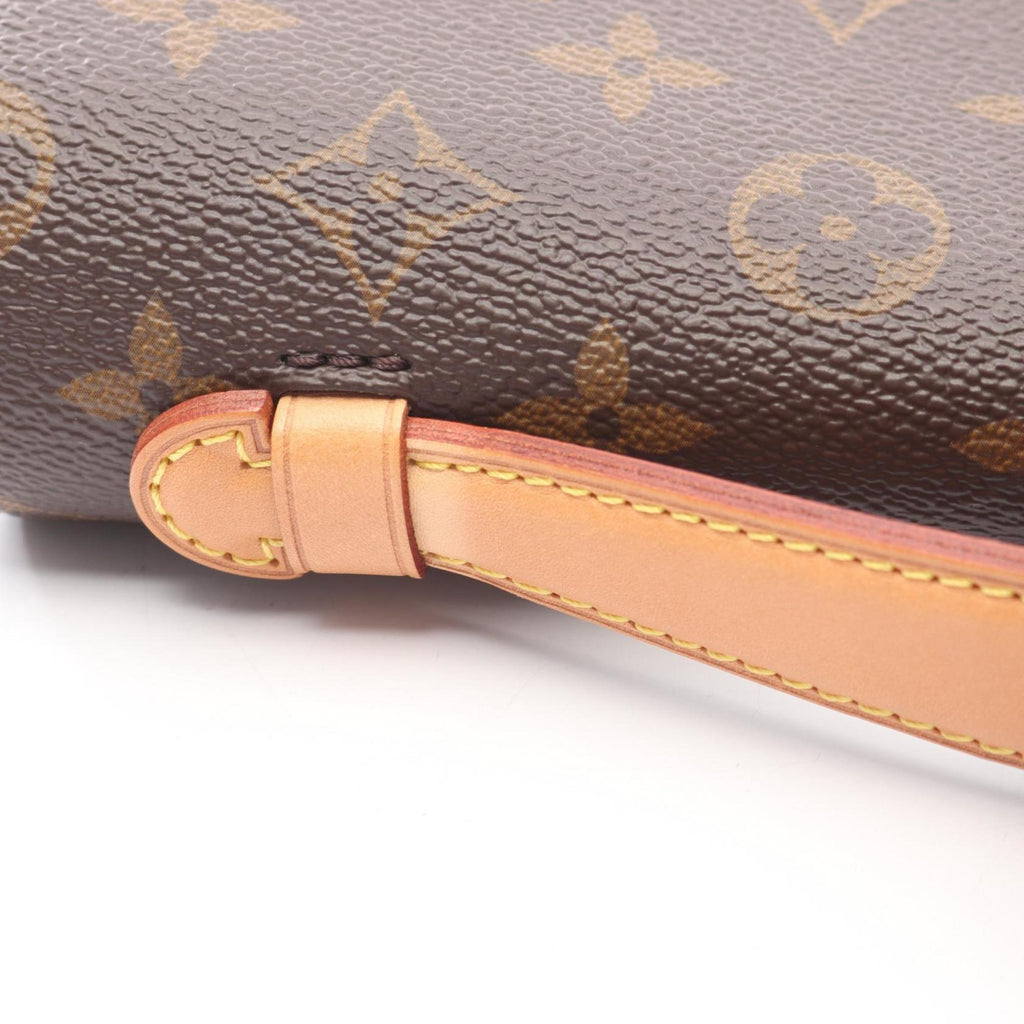 Louis Vuitton Brown Monogram Coated Canvas Leather Handbag Pochette (Pre-Owned)