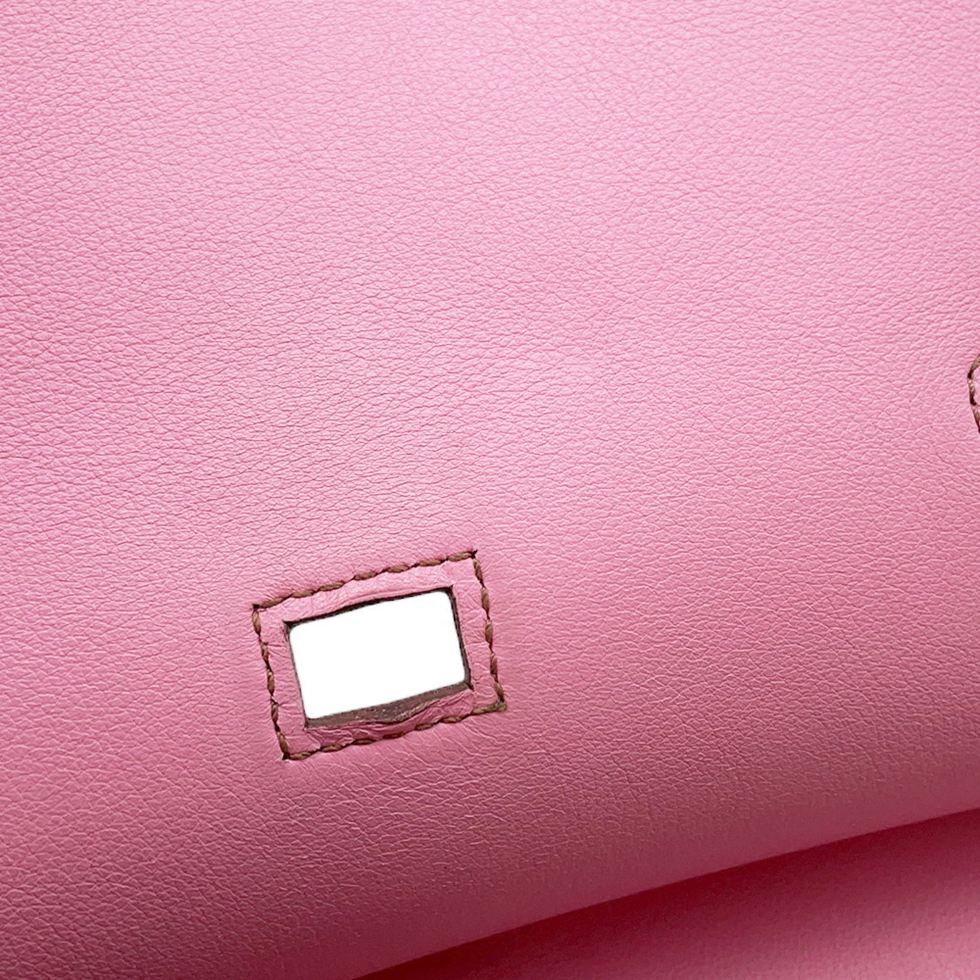 Hermes Jypsiere Pink Swift Leather Shoulder Bag (Pre-Owned)