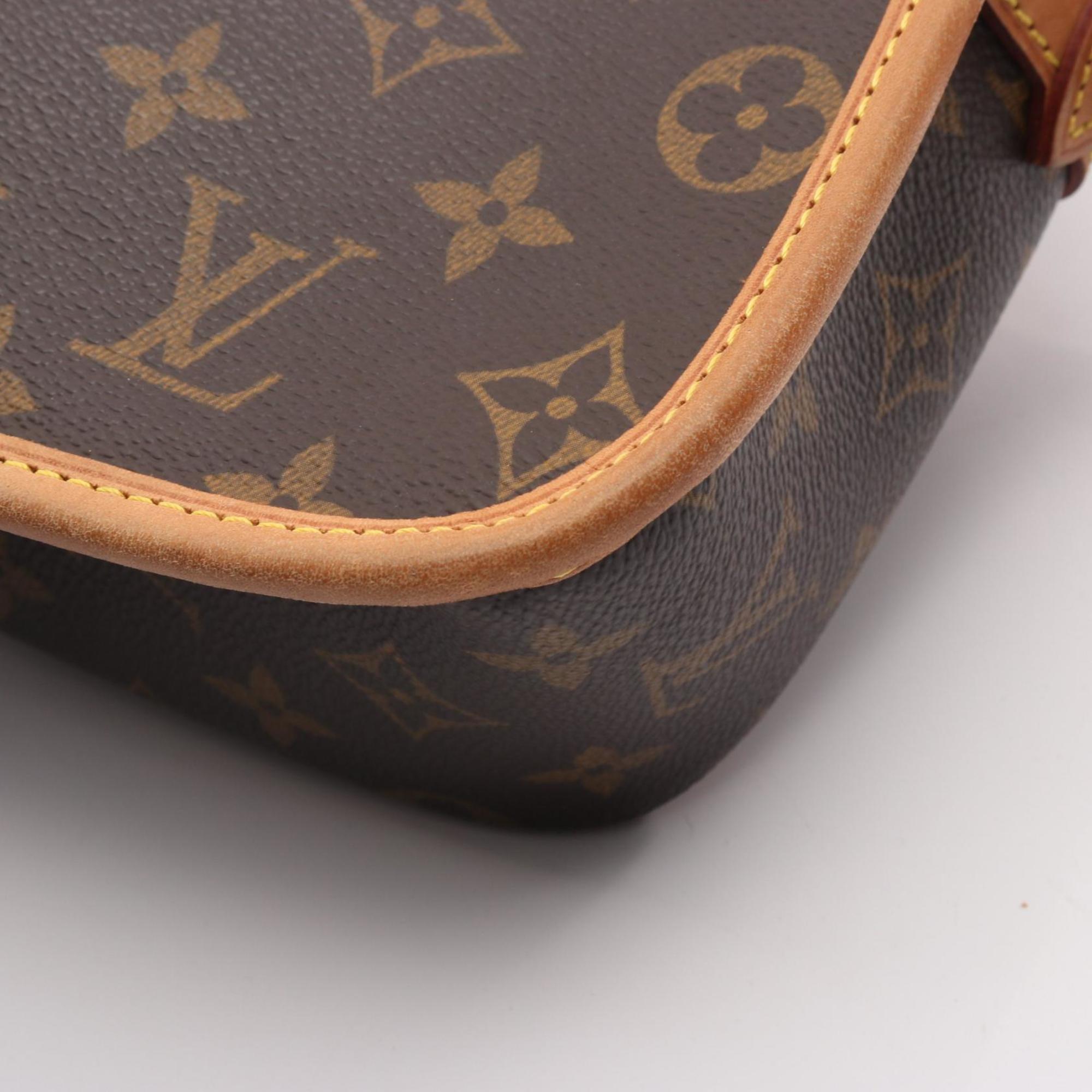 Louis Vuitton Brown Monogram Coated Canvas Leather Shoulder Bag (Pre-Owned)
