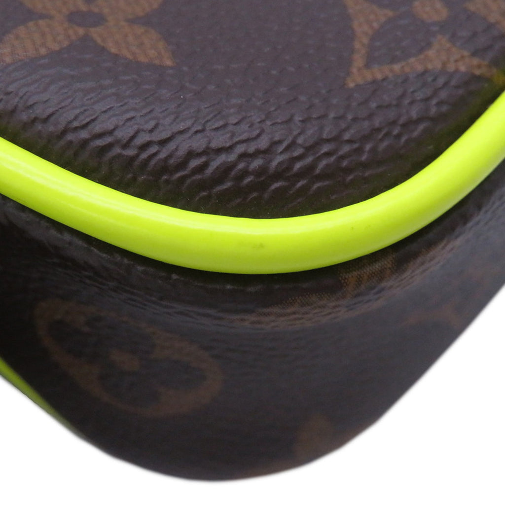 Louis Vuitton Monogram Macassar Brown Monogram Macassar Noir Yellow Monogram Shoulder Bag (Pre-Owned)