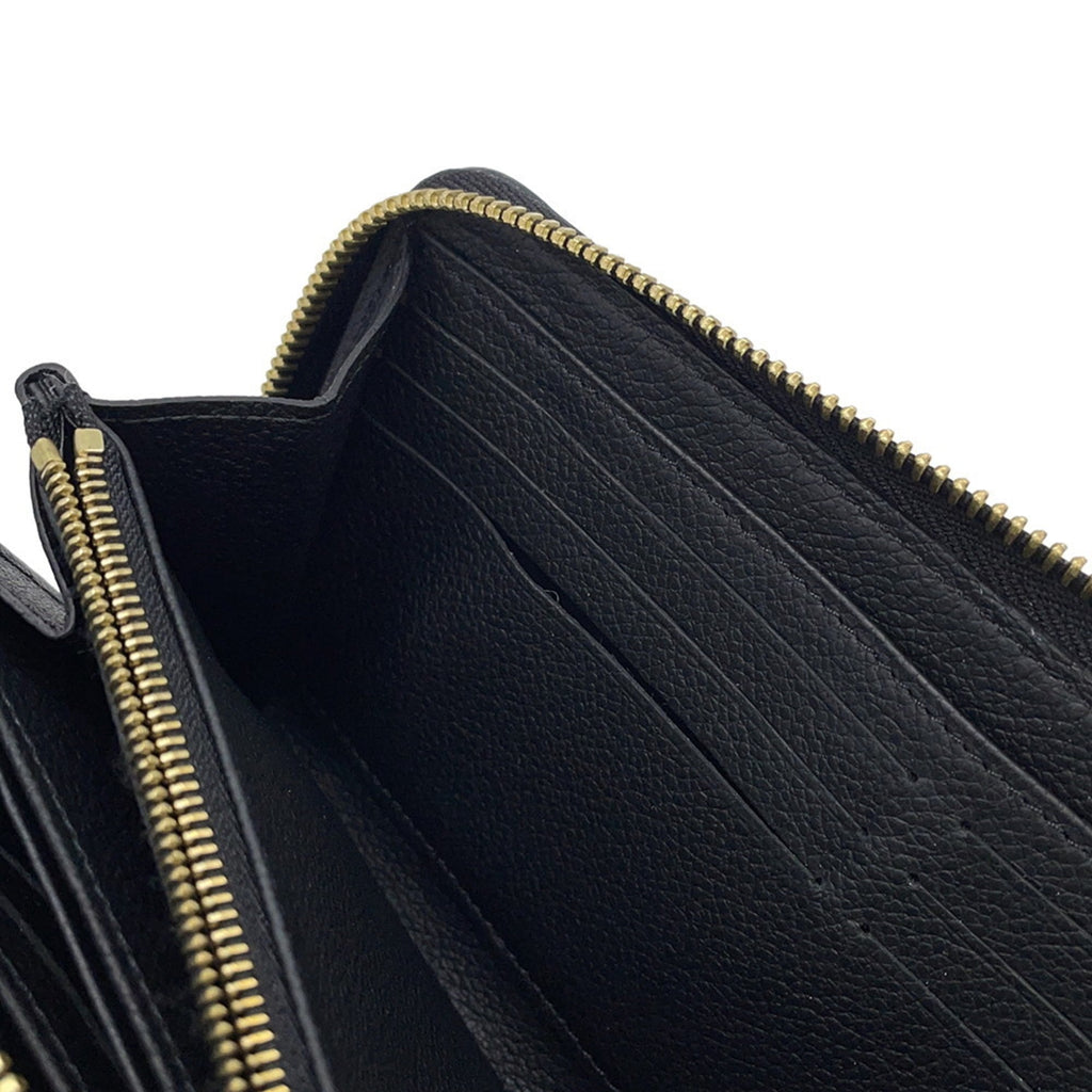 Louis Vuitton Monogram Empreinte Black Noir Monogram Empreinte Long Wallet (Bi-Fold) (Pre-Owned)