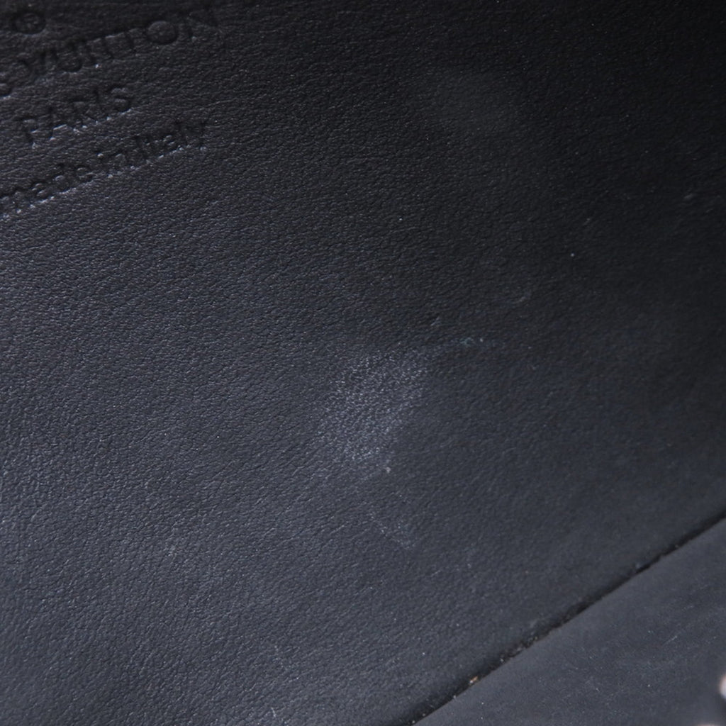Louis Vuitton Black Noir Leather Coin Purse/Coin Case (Pre-Owned)